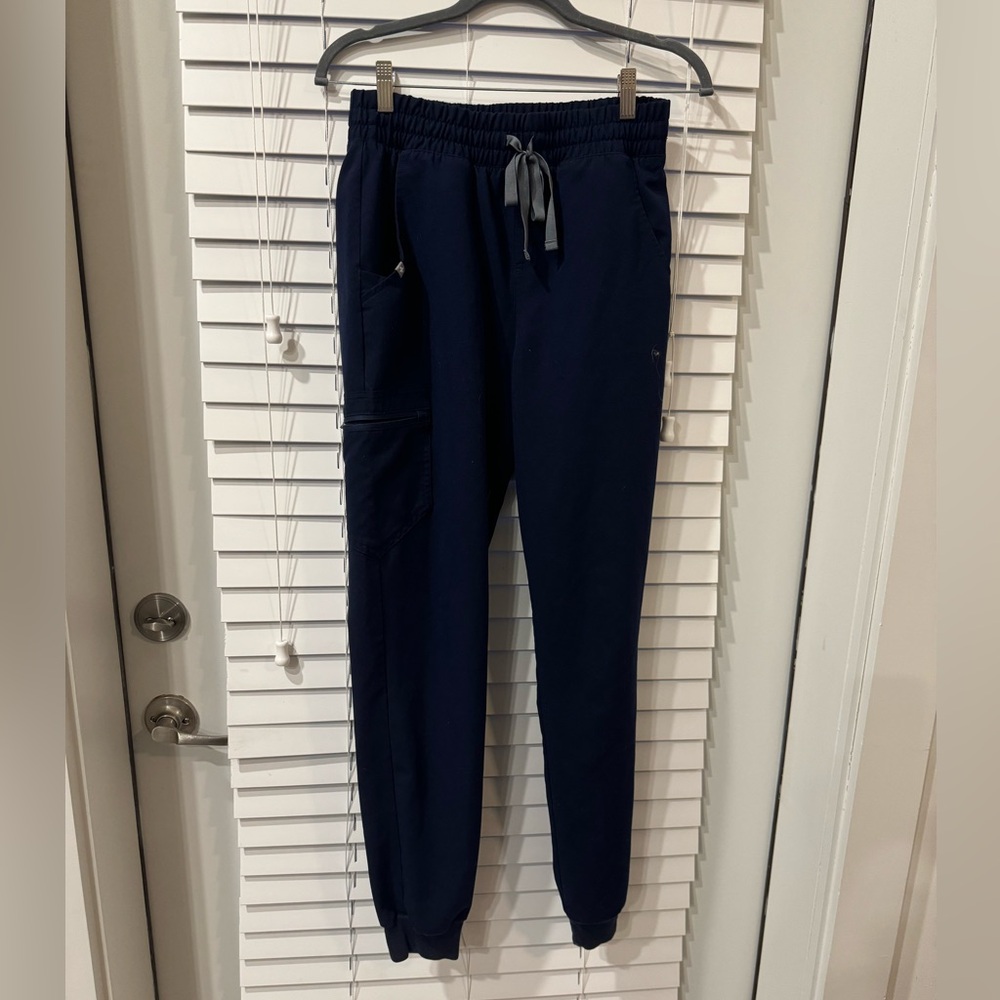 Figs Navy Blue Jogger Scrub Pants